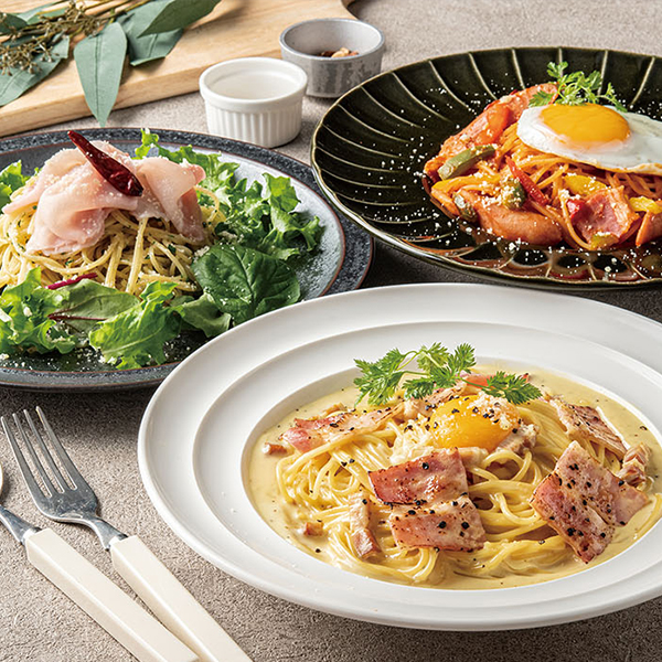 ハンバーグ&3種類魚介フライ